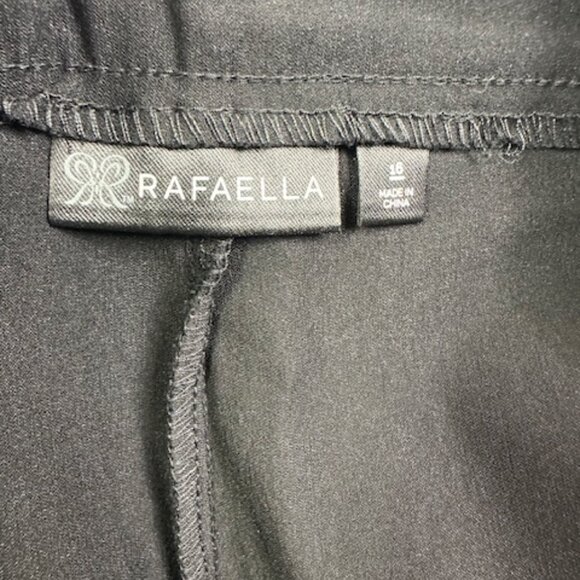 RAFAELLA Women Black Capri Pant Size 16 Comfort Stretch NWT - Picture 9 of 12